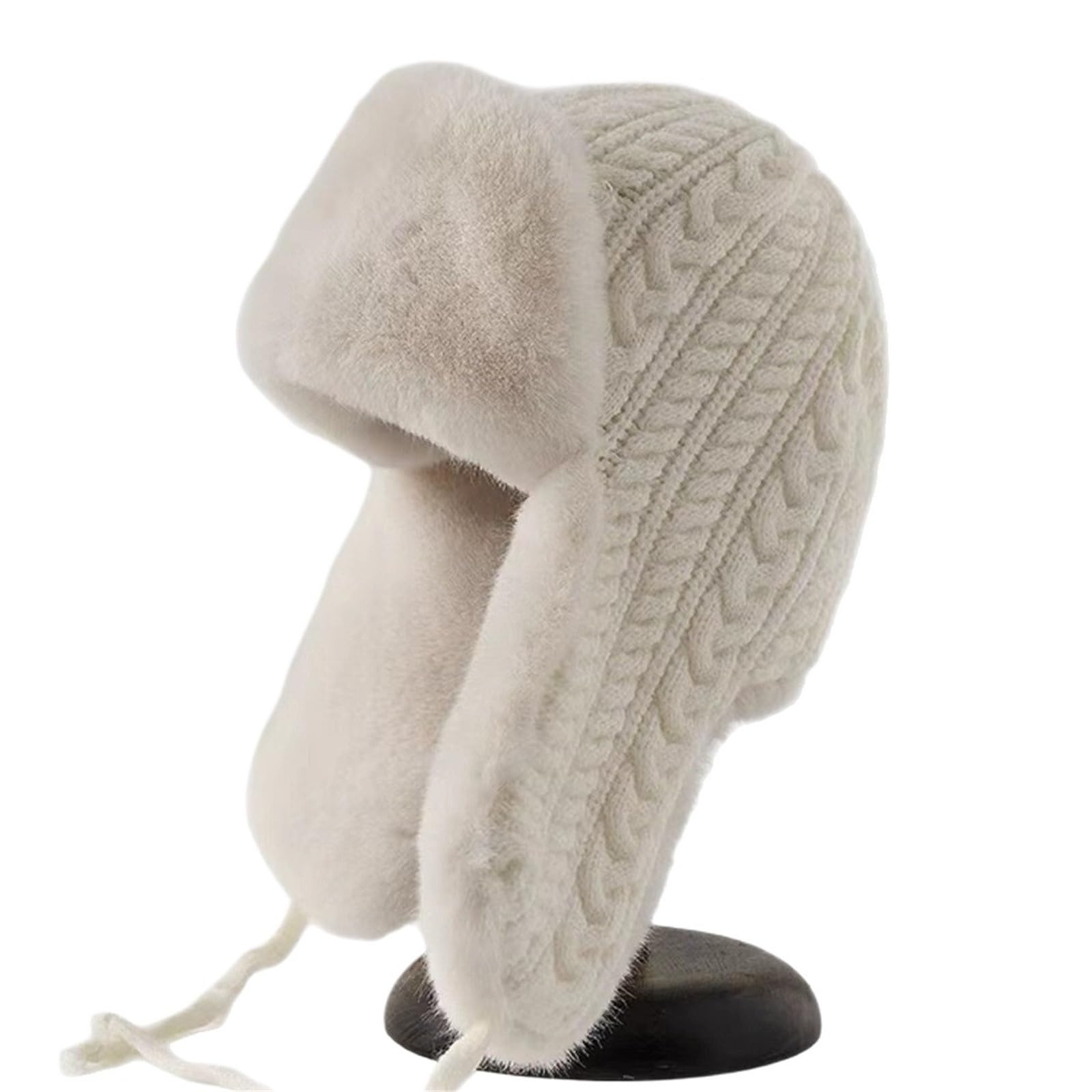 Bonnet d'hiver en tricot polaire épais pour enfant, protection des oreilles pour ski, cyclisme, temps froid