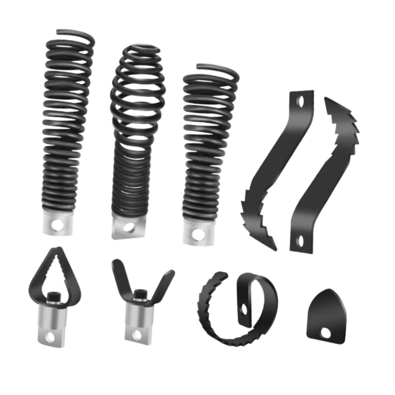 #N/a Cabezal de Corte para Máquinas Desatascadoras, Accesorio de Limpieza de Desagües en Espiral, Fácil Montaje, 16 Mm, 8 Set