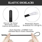 Endoto Chaussures élastiques pour ON Nuage 5 & 6 No Tie Remplacements Chaussures Dentelles Stretchy Bungee Entraînement de course