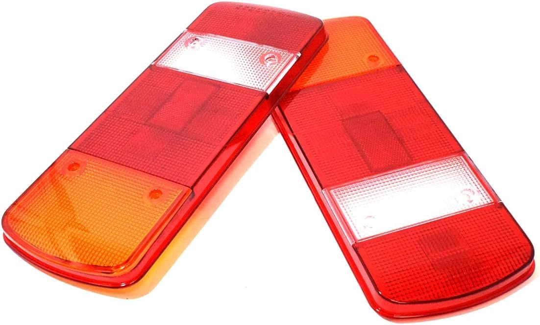 2x Lichtscheibe Rechts Links Satz Hinten Rücklichtglas Ersatzgläser Rückleuchtenglas Kompatibel mit MAN TGA TGL Mercedes Atego Iveco Stralis Renault Scania DAF Volvo FH FL E-Prüf 20360571 81252256538