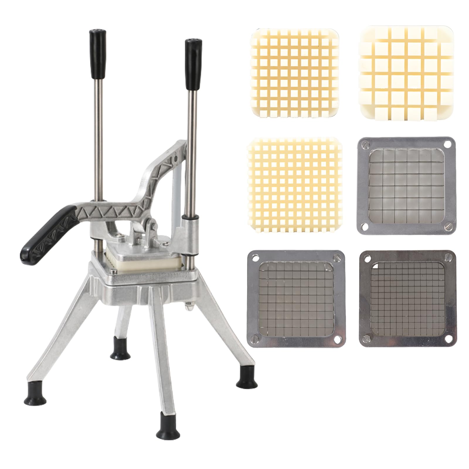 Affettatrice verticale manuale per frutta e patate, utensile multiuso per cubetti di patate e cetrioli, macchina manuale per la lavorazione degli alimenti