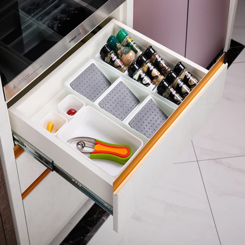 Amazon.co.jp: 引き出し用スパイスオーガナイザー | 3段斜め調味料