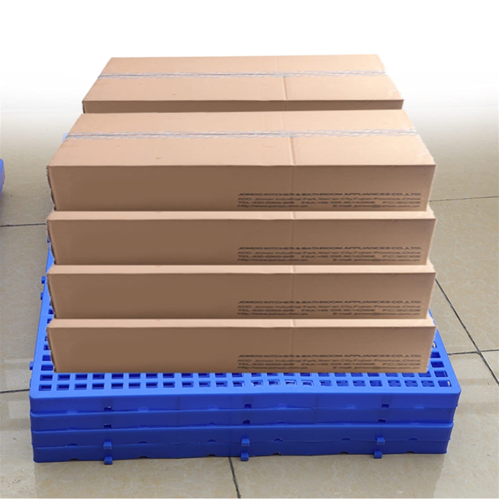 Kanduo Pallet di plastica Pallet in plastica for Lo stoccaggio di Merci in Cantina, Magazzino, ripostiglio, 1 Confezione, Pallet di trasferimento inseribile Pallet di Trasporto annidabili