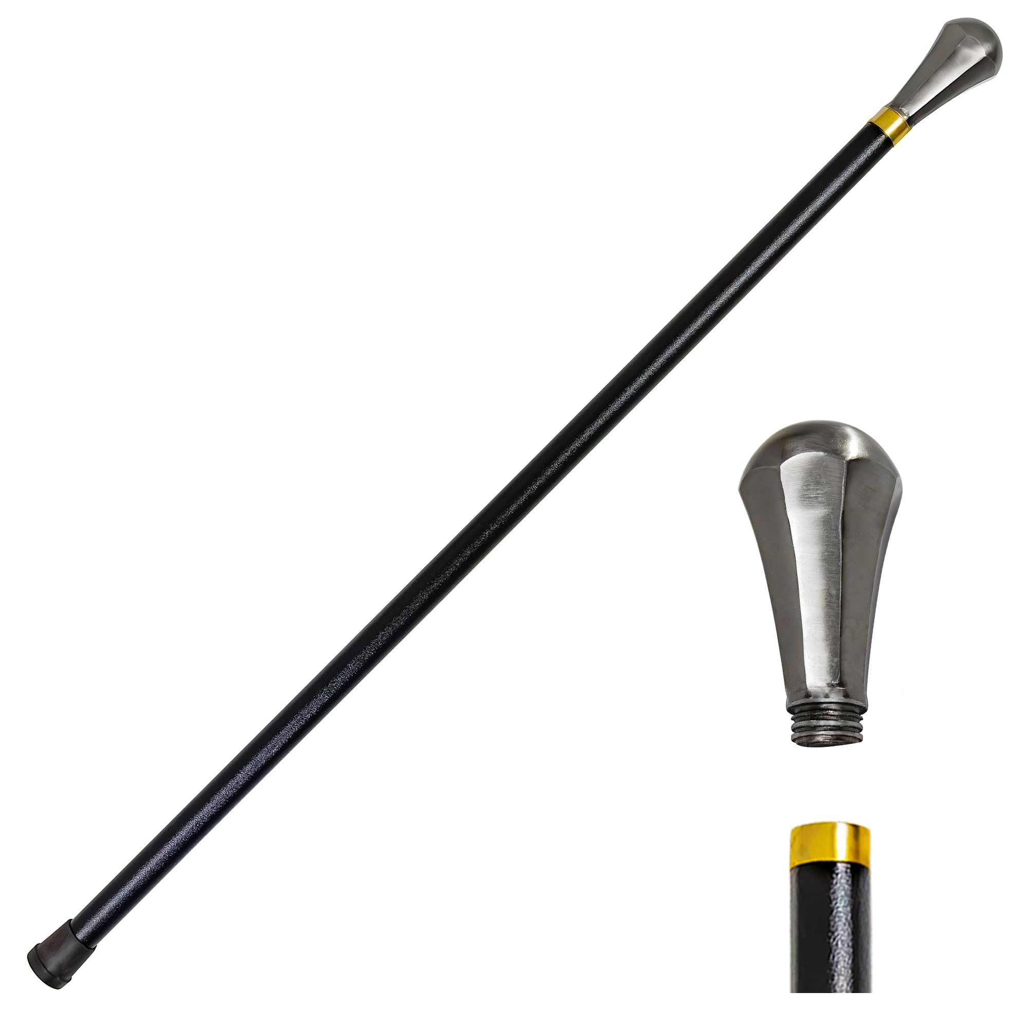 Armory Replicas™ Thrilling Finale Classic Handcrafted Costume Walking Cane with Rubber Stopper, and Elegant Design