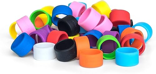 Miniatura 2 de GRIFITI Band Joes - Paquete de 50 pósteres de goma de colores surtidos de 1.25 pulgadas, mágico, anillo, bolígrafo, arte, cocina, envolturas de