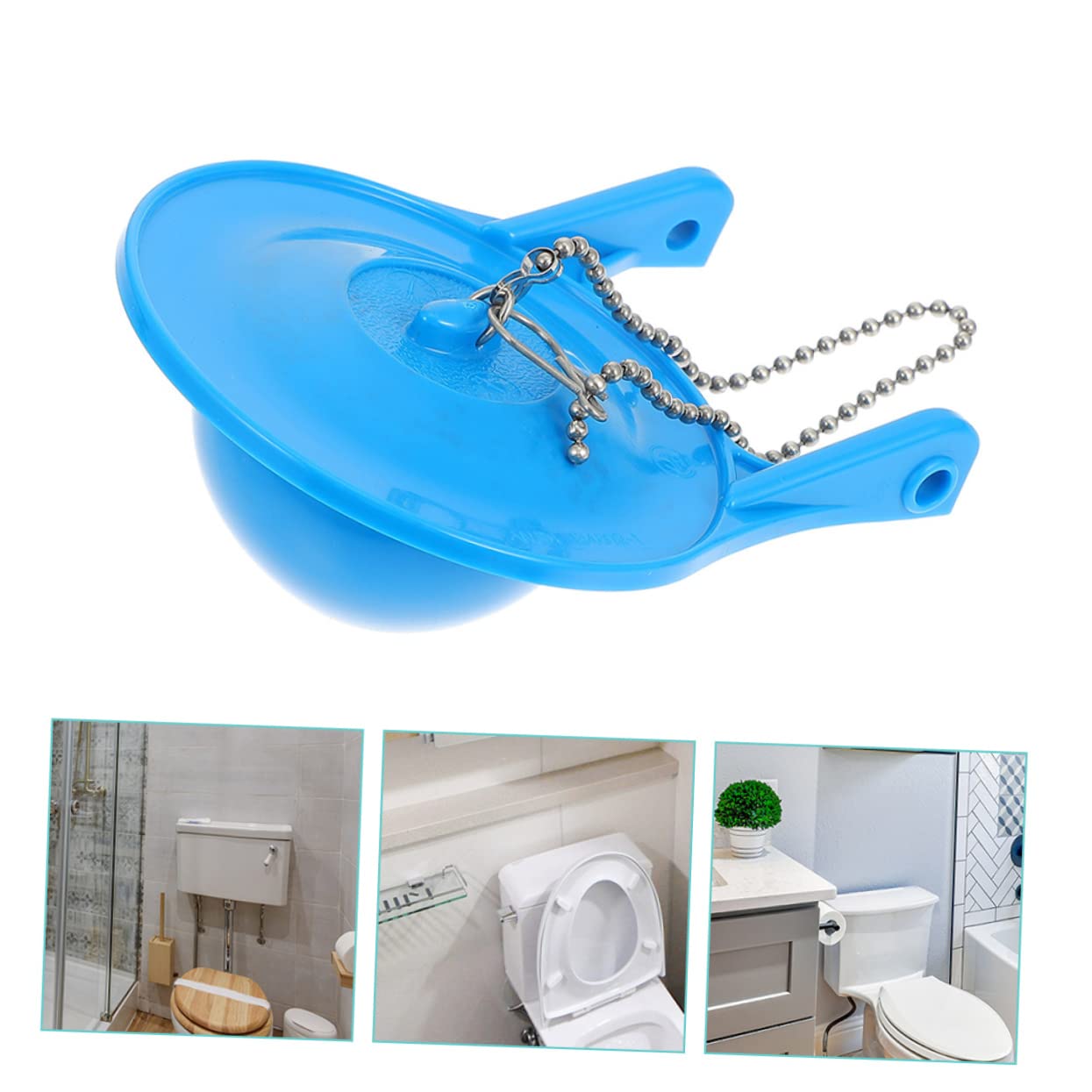 SHINEOFI 2 Sätze Toilettenflapper Ersatz Wassersparende Toilettenreparatur Teiliges Für Undichte Toiletten Einfache Installation Langlebiges Material 2 Stücke * 2