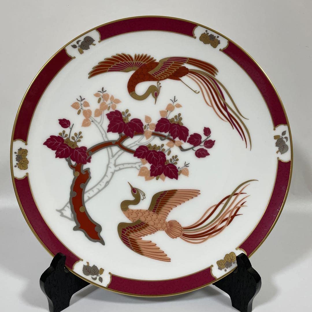 大倉陶園 限定版飾皿 「比翼連理」岡本孝文 フランクリン