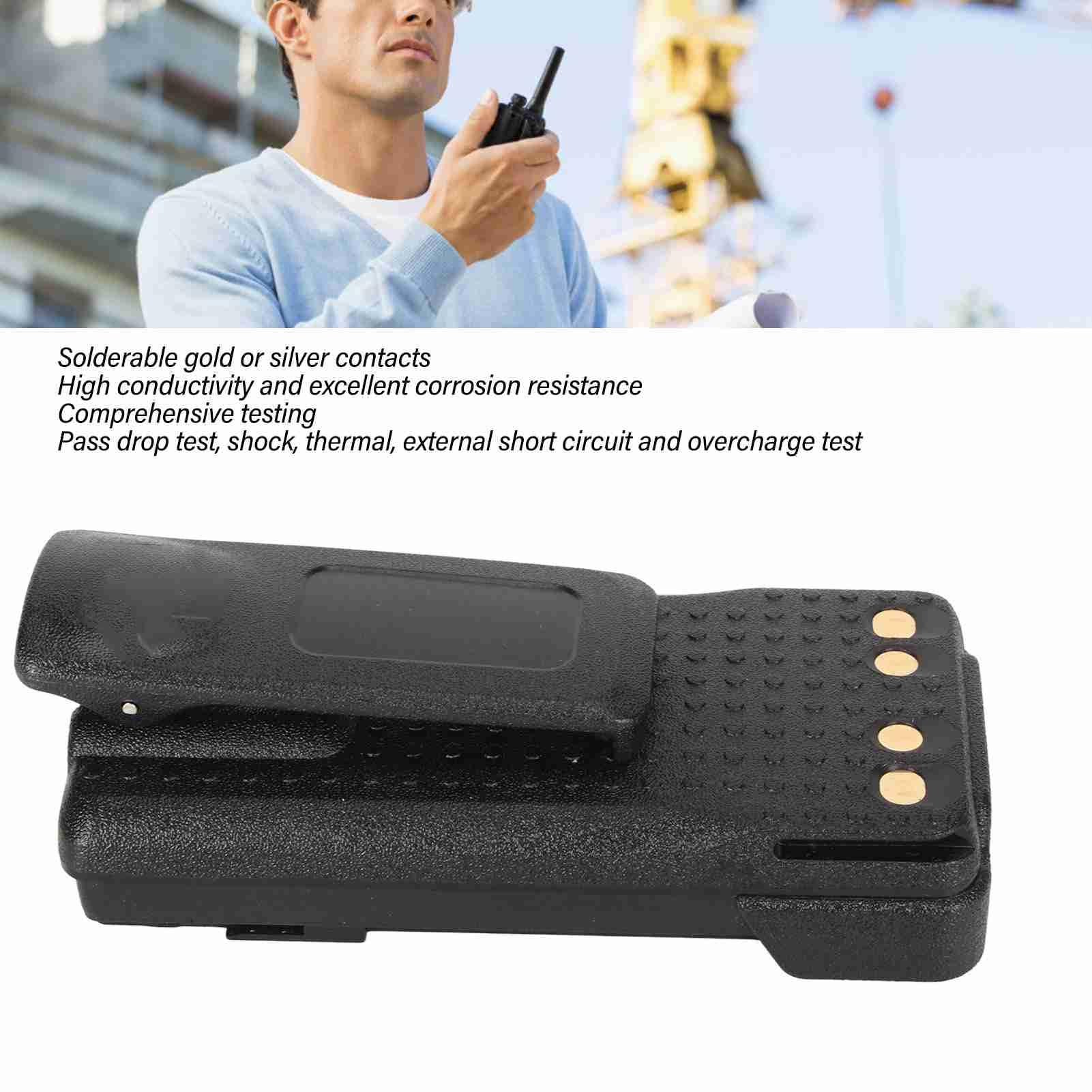 7.4V 2450mAh Talkie-walkie Rechargeable Lithium ION Batterie Remplacement pour DP4400 DP4400e DP4600 DP4600e DP4800 DP4800e