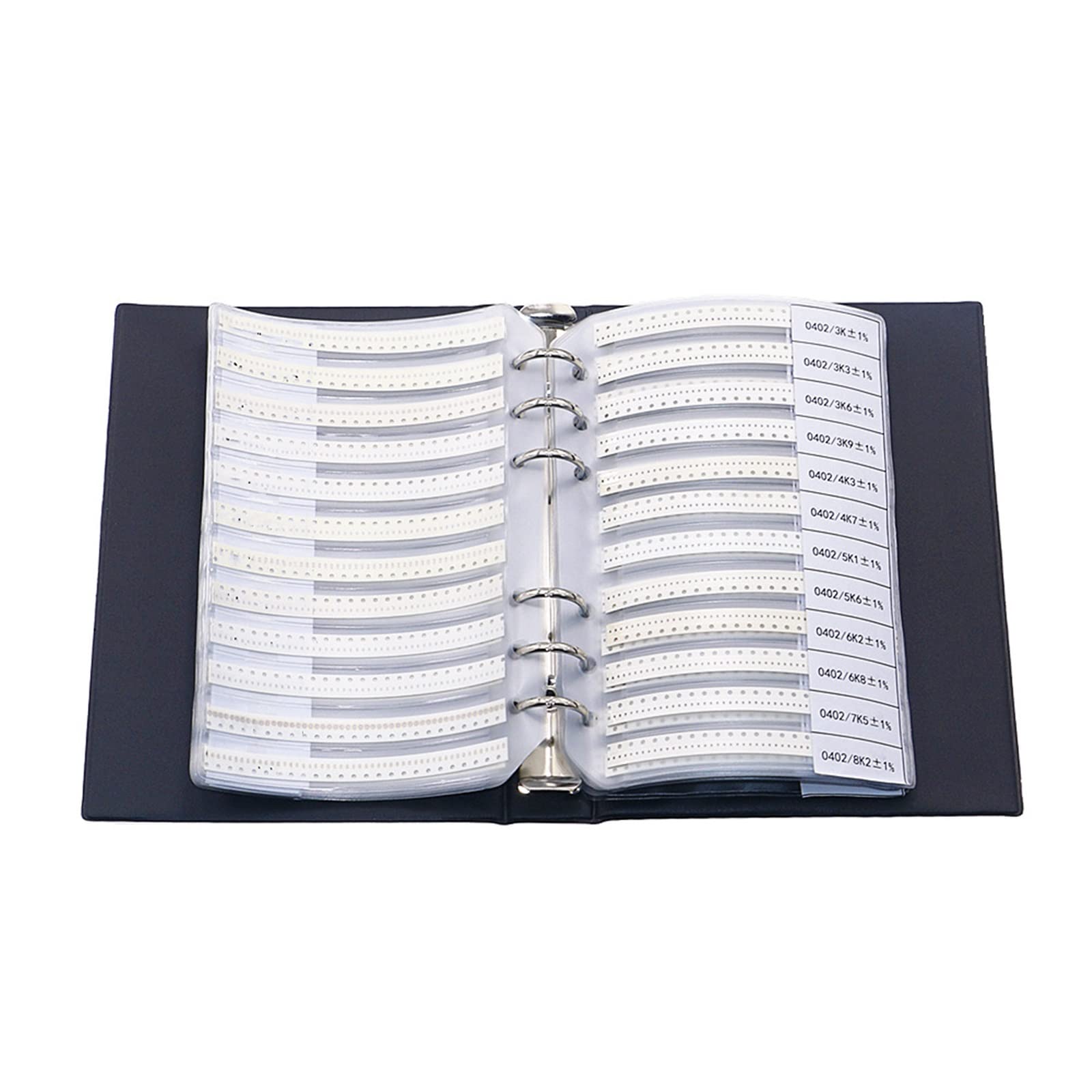 Kit de Libro de muestras de resistencias SMD 0805 Kit Surtido de resistencias de Chip 0402 0603 1206 1% FR-07 SMT 170 Valores 0R-10M SMD Libro de muestras (Size : 1206 175valuesX50pcs)