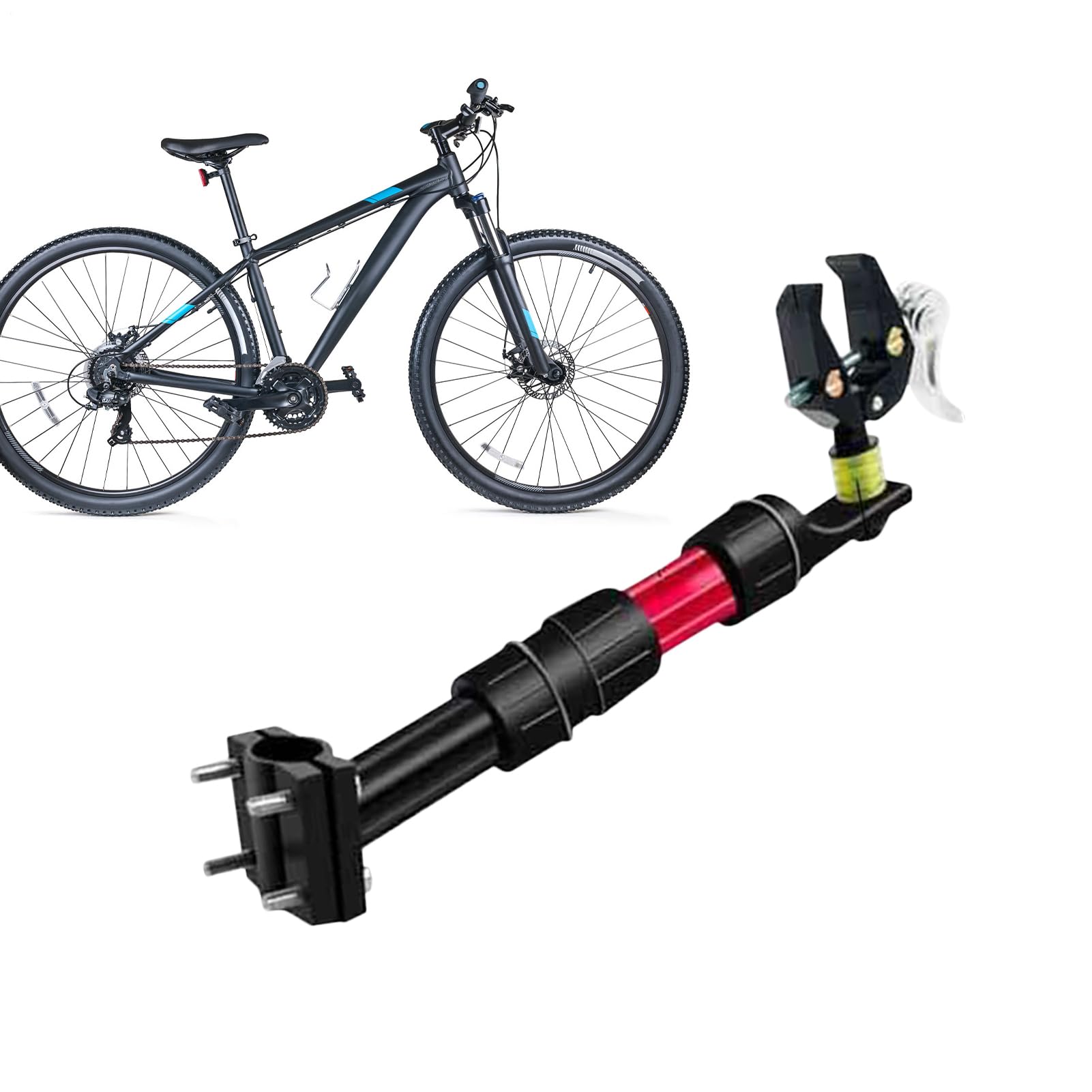 Anhängerkupplung für Fahrradanhänger Schwerlast Witterungsbeständig | Lastbefestigung zur Montage am Roller für Camping, Sport, Einkaufen, Pendeln, Outdoor-Trips, Reisen, Wandern, An