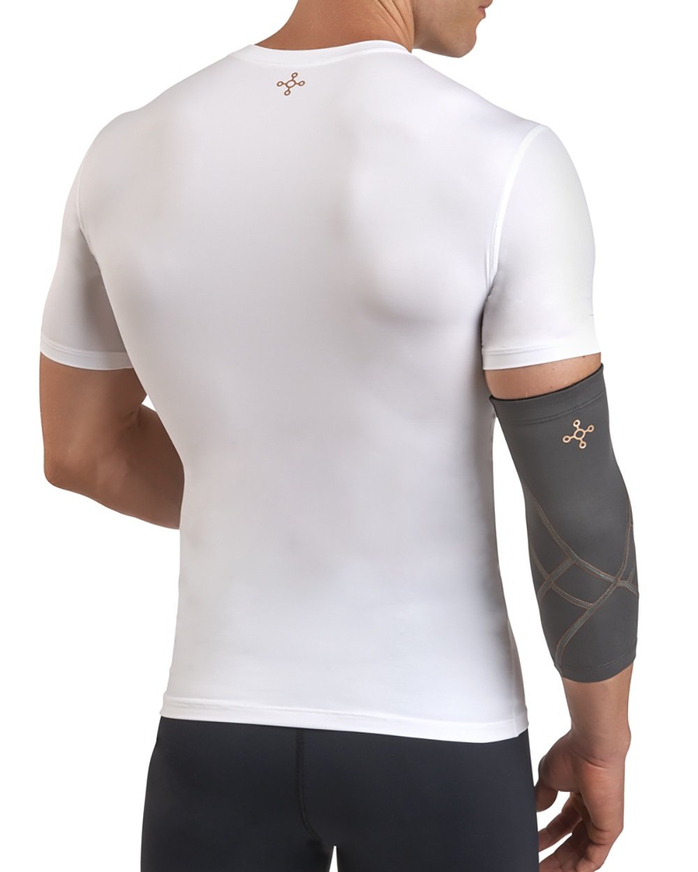 Tommie Copper Men's Performance Elbow Sleeves 2.0, Small, Slate Grey