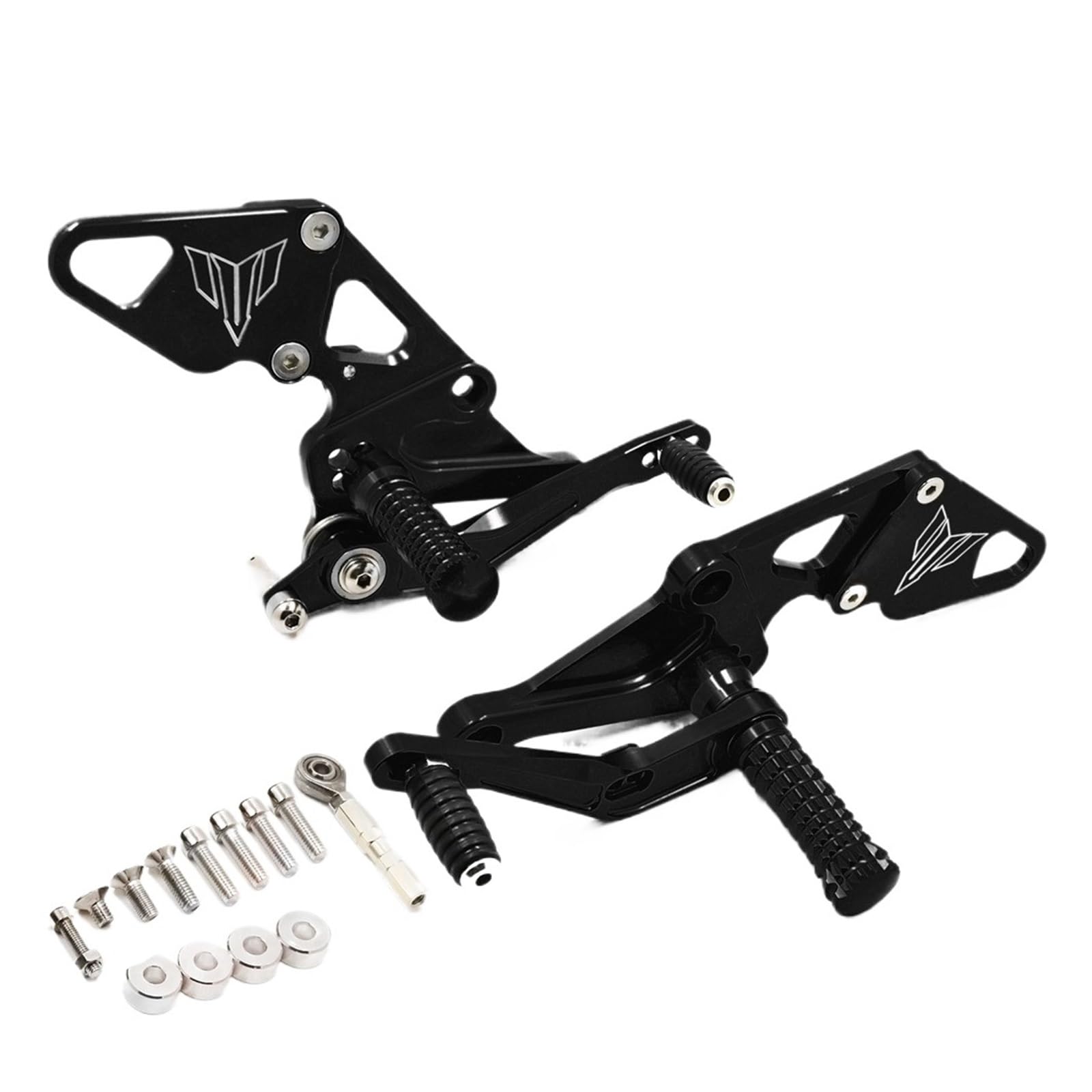 Repose-pieds réglables MT-07 FZ-07 arrière noir accessoire moto modification 2014 2015
