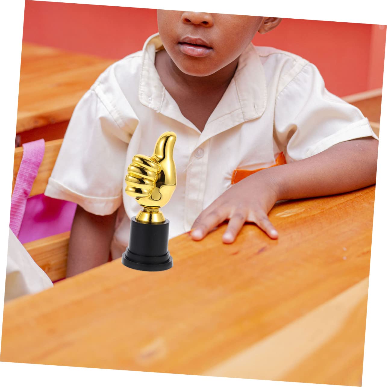 Lot De 6 Trophées Enfant – Pouce Levé, Doré, 13 Cm, Pour Récompenses Et Fêtes
