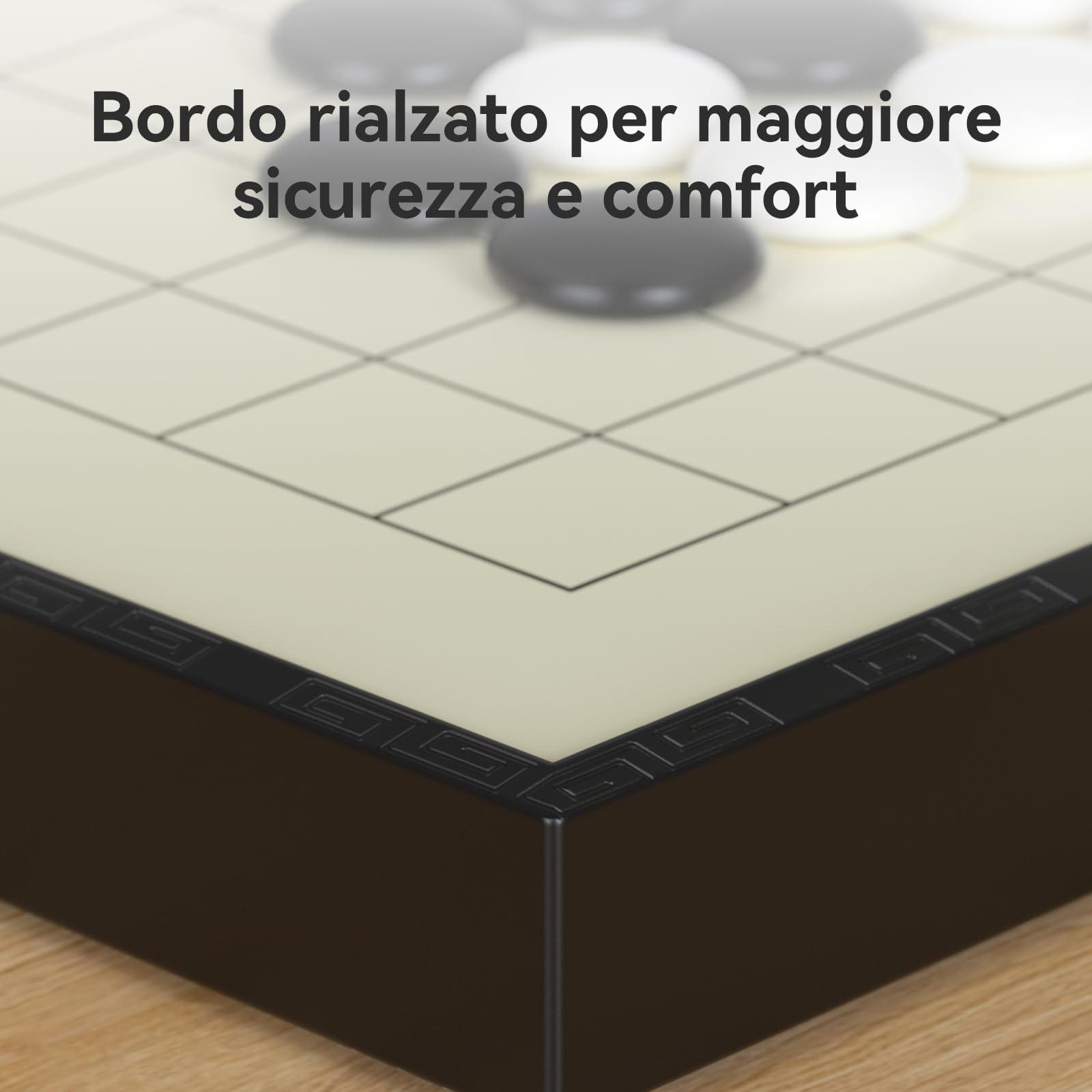 Set Go, 29 cm, Gioco da Tavolo 19x19, pietre Magnetico con tavola pieghevole, specifiche da viaggio portatile