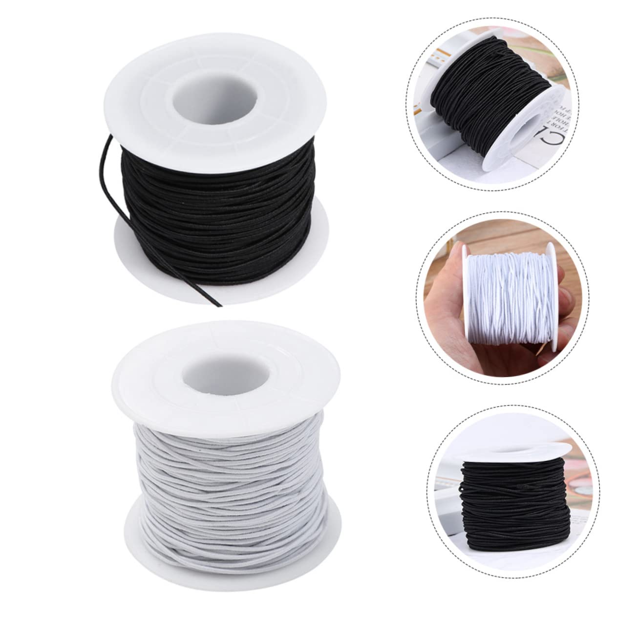 Operitacx 6rollen Elastischer Schmuckfaden Für Armbänder -basteln Elastische Schnur Für Perlen Armband Und Halskettenherstellung Vielseitig Verwendbar