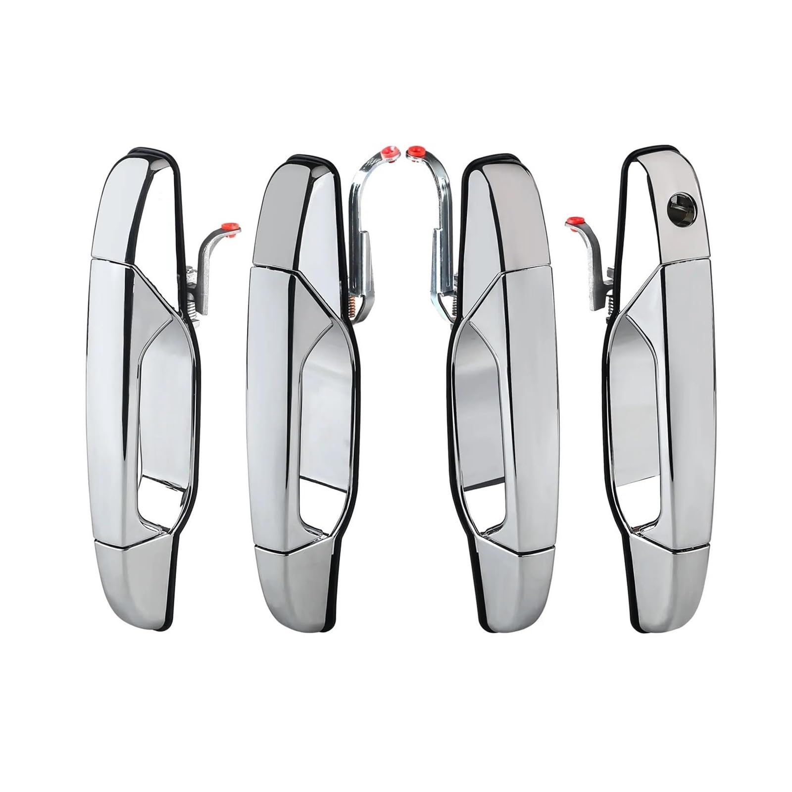 EVEKHAHHRB Exterior Door Handle 1PCS for Escalade for Pickup Outside Exterior Chrome Door Handle Outer Door Handle(1 Set Chrome (4pcs))