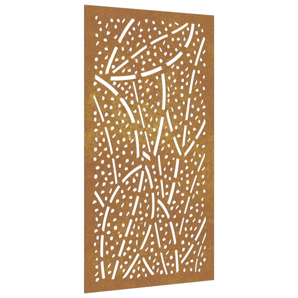 Arredamento Casa Giardino Decorazione Parete 105x55 cm Corten Foglia d'Acciaio Design-FAscensore