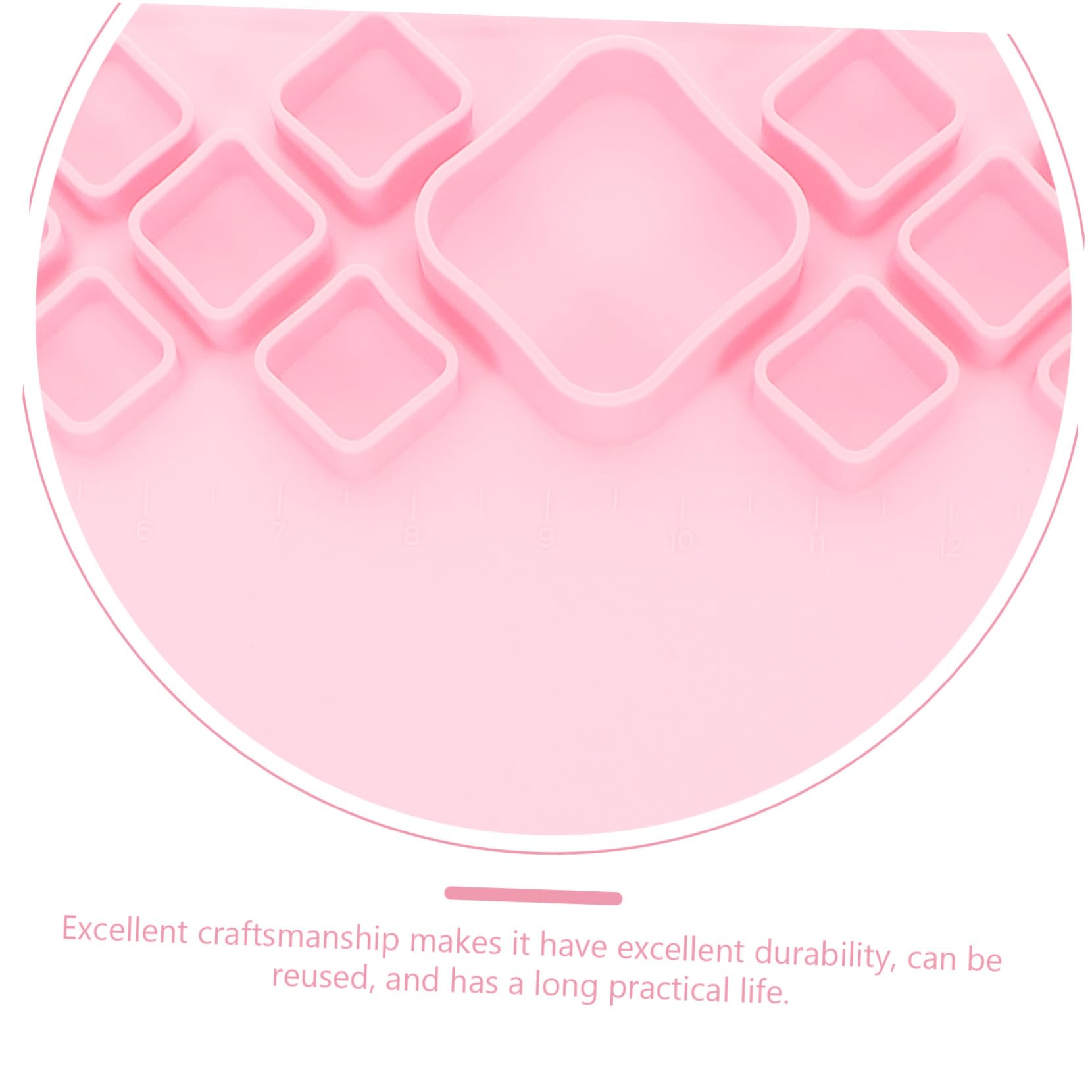 Silikon Bastelmatte rutschfest Leicht zu Reinigen Malunterlage für DIY Resin Gießen Schmuckherstellung Langlebige Tischunterlage Portable Silikonmalmatte