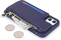 Vista 234 de Cavor for iPhone 11 Wallet Case with Card Slots Holder,Premium PU Leather Kickstand Feature Case [Wrist Strap] Double Magnetic Clasp Shockproof Flip