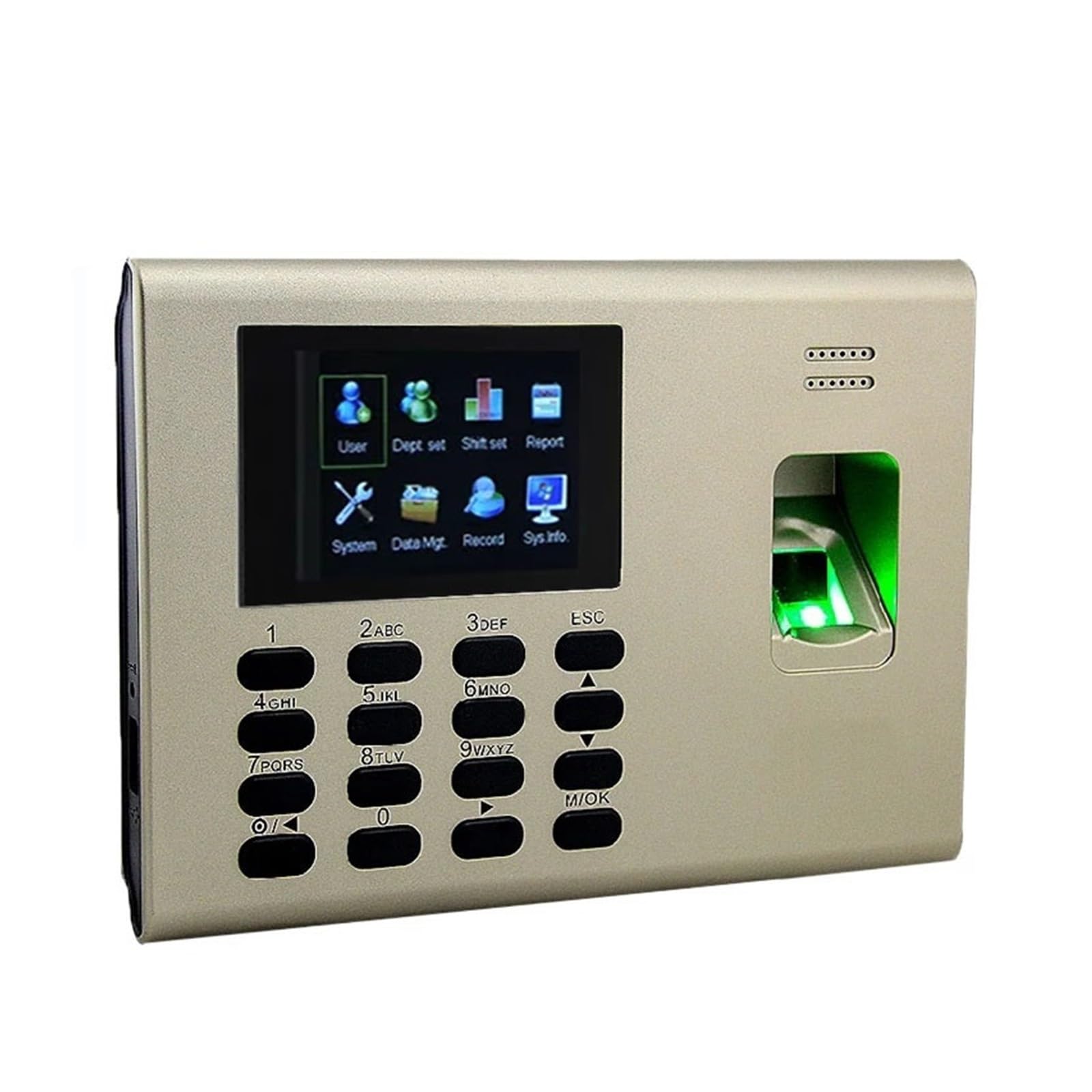 Zegary czasu pracowników, USB/IP Karta RFID Rozpoznawanie linii papilarnych Rejestrator czasu pracy Wbudowana bateria(K40)