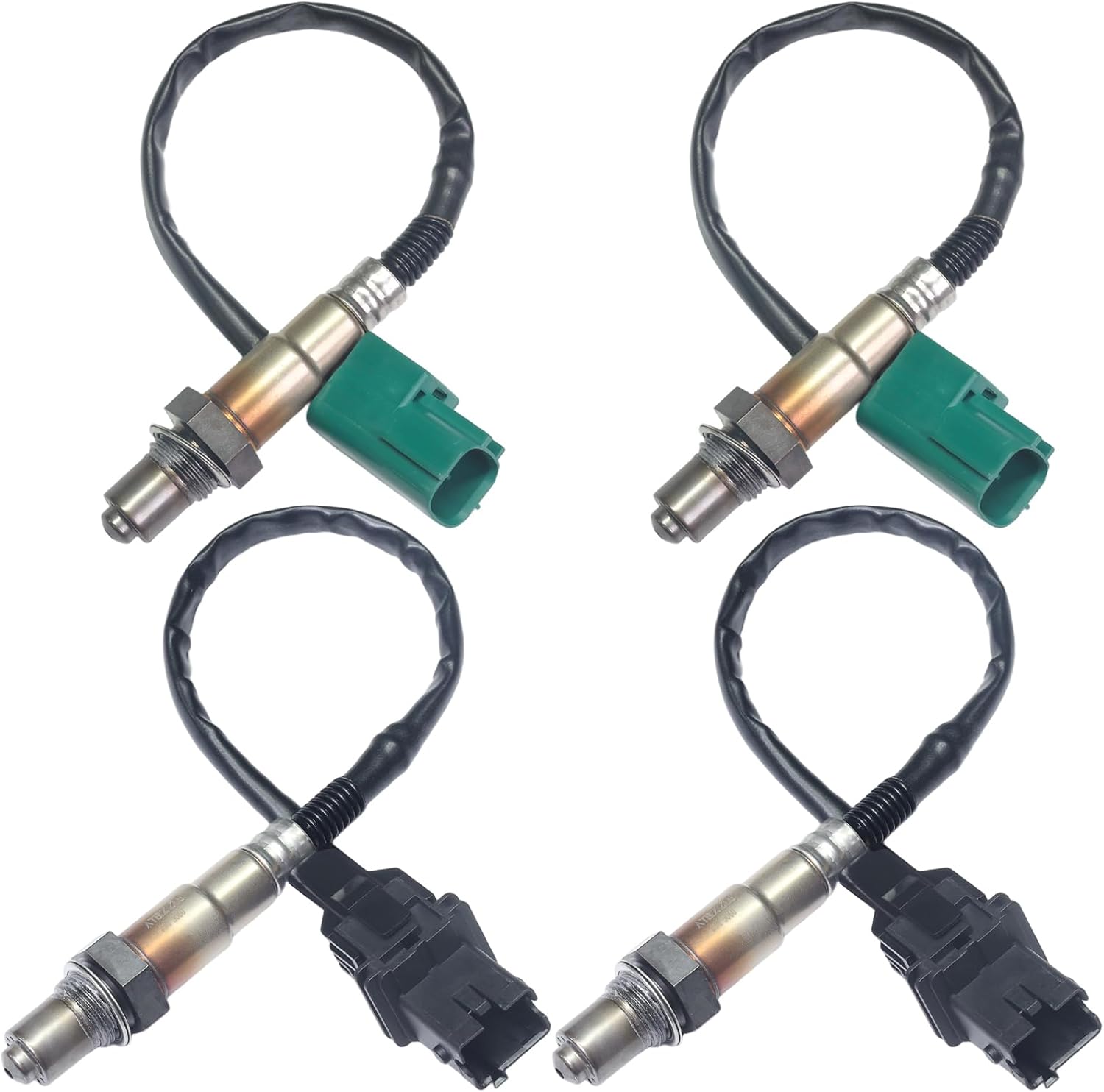 Air Fuel Ratio O2 Oxygen Sensor 234-5060 234-4835 Upstream and Downstream Fit for Infiniti QX56 5.6L 2004-2006, Nissan Pathfinder Titan Armada 5.6L 2004-2006, 4PCS