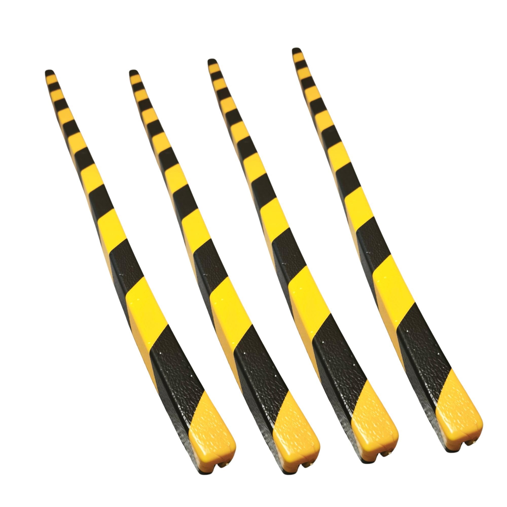 Protector Espuma Tipo G – Paragolpes Seguridad Industrial para Bordes y Cantos – 1 m Amarillo Negro Autoadhesivo – Pack 4