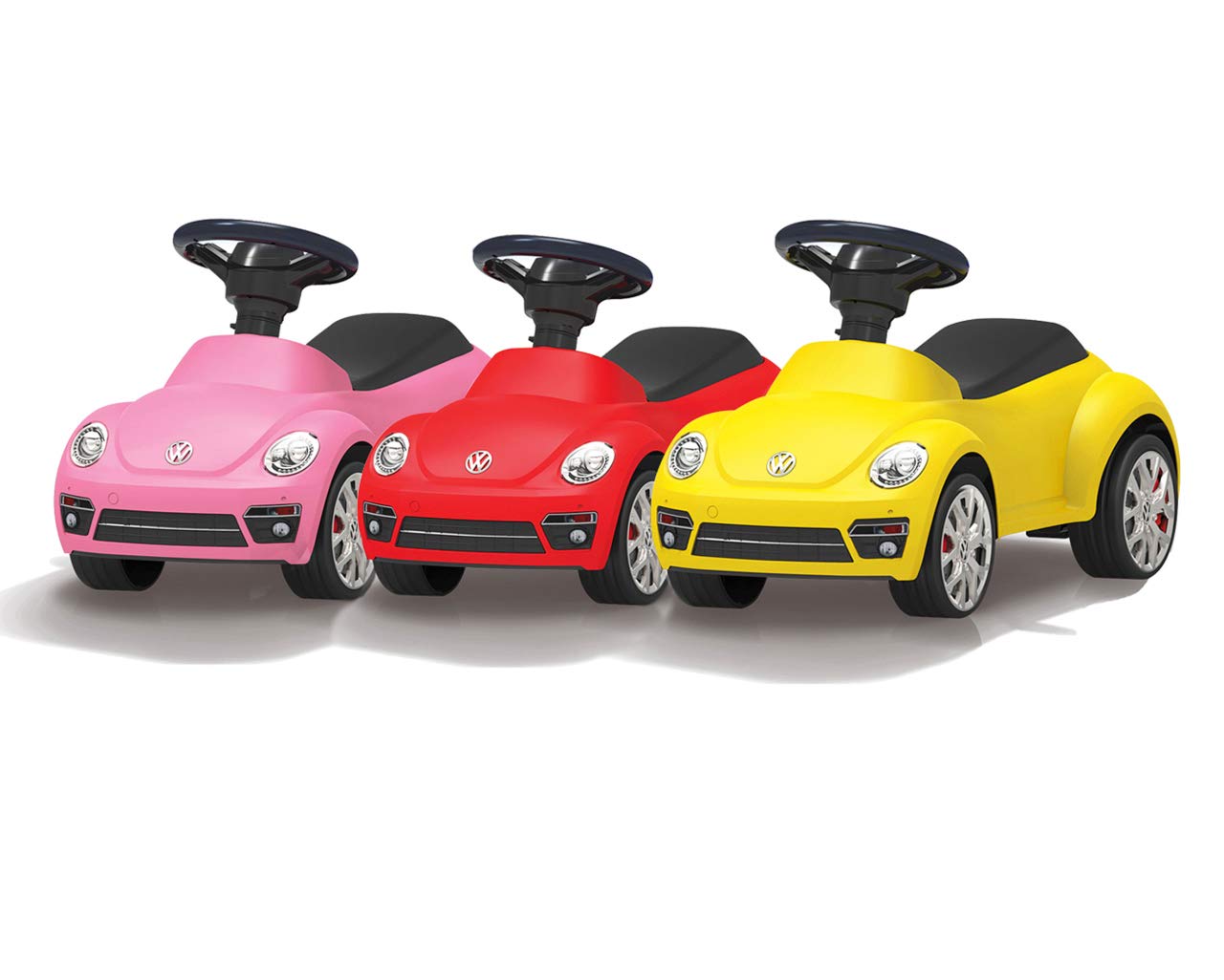 Jamara 460406 - Correpasillo VW Beetle Fucsia – Antivuelco, Claxon en el Volante, Aspecto auténtico