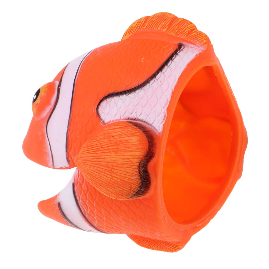 Vinyl Cartoon Animal Hand Puppet Kids Pretend Play Toy Party Favors Clownfish | Action Figures | Animals & Dinosaurs-image-7