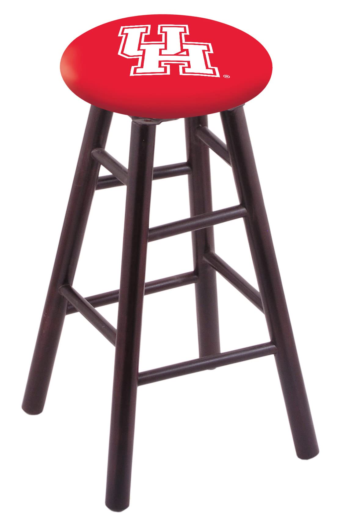 Holland Bar Stool Co. Maple Counter Stool in Dark Cherry Finish with Houston Seat by The