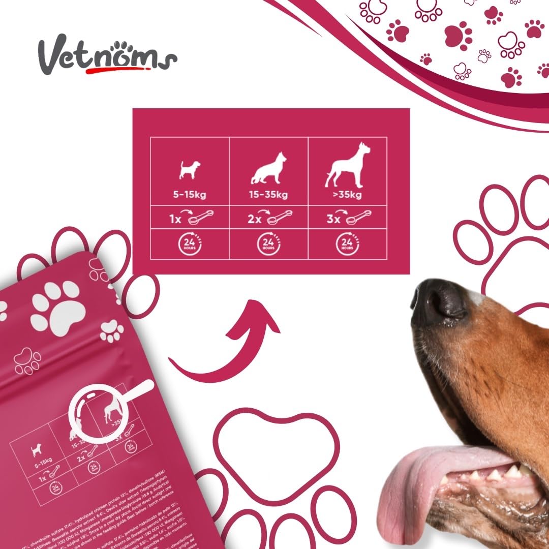 Condroprotector Perros con Msm - Antiinflamatorio Perros, Glucosamina Condroitina Perros. Condoprotectores Perros Grandes. Fortalece Articulaciones Perro. Condoprotectores Perros.
