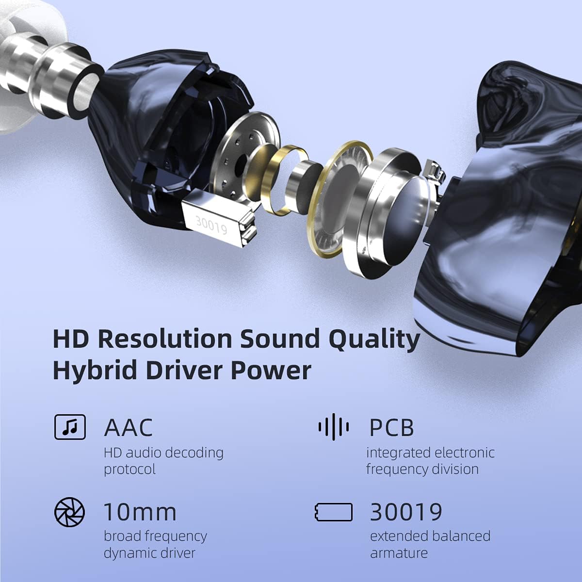Internal components of KZ SKS earbud
