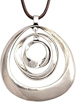 Bjesinmo Boho Necklace for Women: Long Wooden Pendant Vintage Sweater Chain, Handmade Bohemian Jewelry