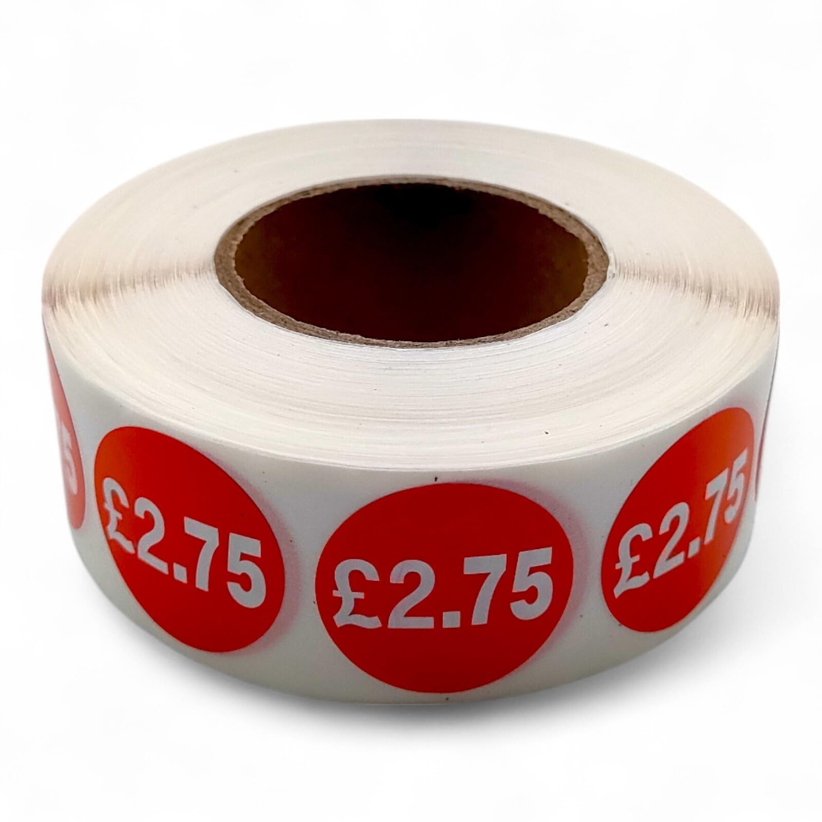 Price Stickers - 1000 Stickers - 25mm Red Self Adhesive Sticky Labels Rolls £2.75