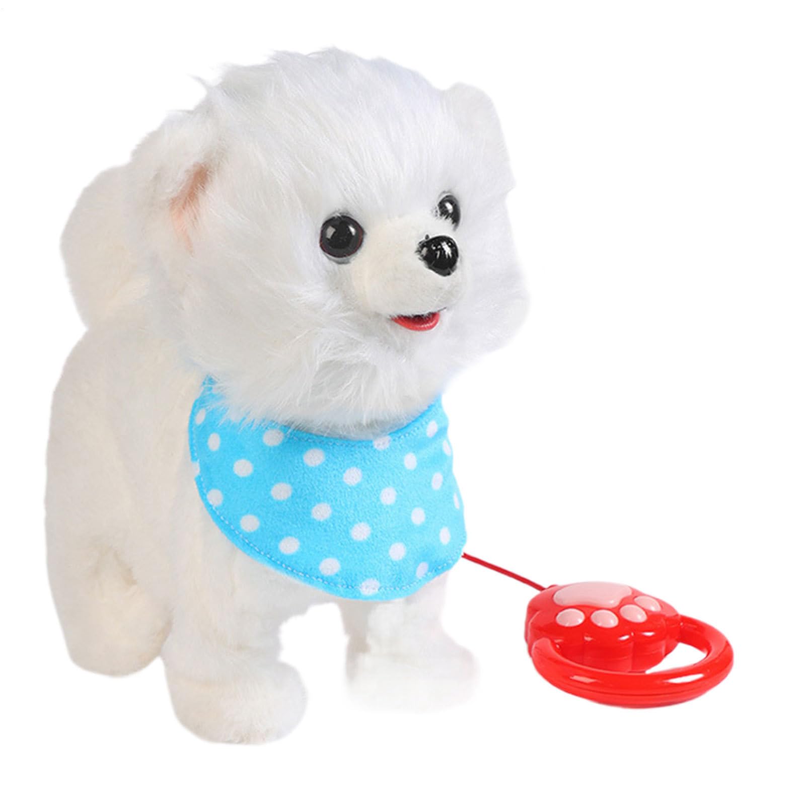 Walking Puppy Toy, Electric Pet Doll, Interactive Barking Plush with Cartoon Look Design, Soft Accompanying Dog for Boys Girls Room Decoration and Playtime, Multicolor