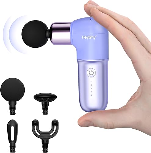 Miniatura 7 de Super Mini Pistola de Masaje, Masajeador de Percusión para Tejidos Profundos, Pistola de Masaje Deportiva Compacta para Viajes, Pistola de Masaje