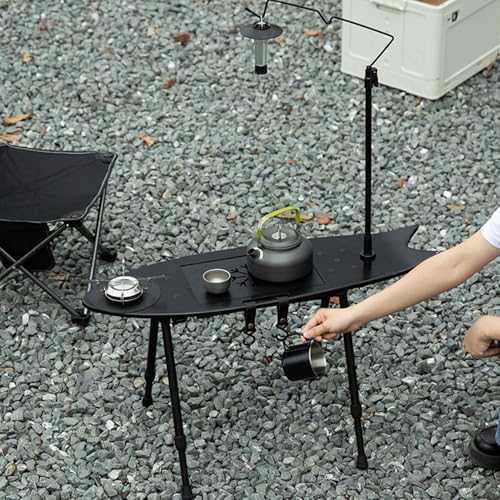 Table de camping réglable pliante extérieure pour randonnée