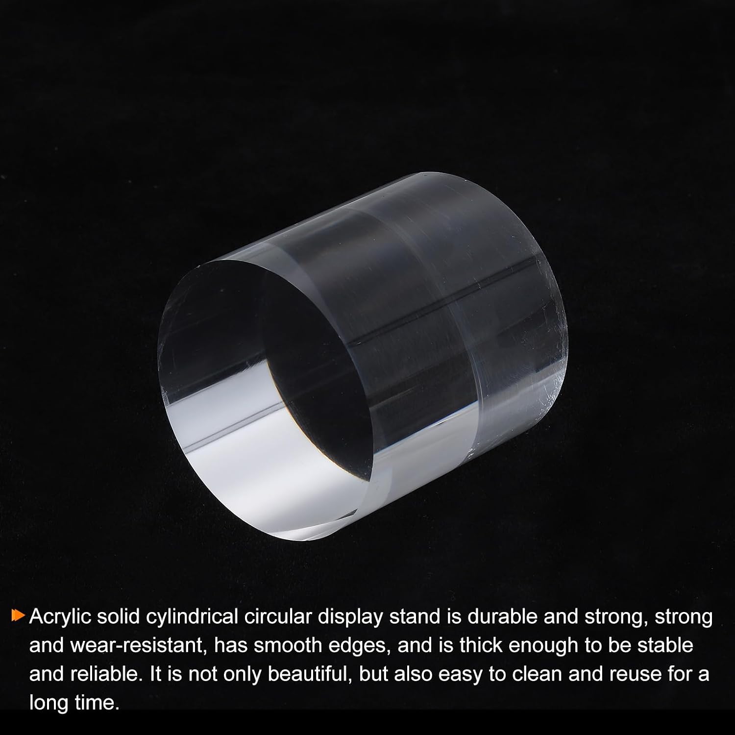 MECCANIXITY Acrylic Display Stand Base 2x2 Inch Solid Clear Cylinder Round Display Riser for Commercial or Home Displays Collectibles Jewelry image 4
