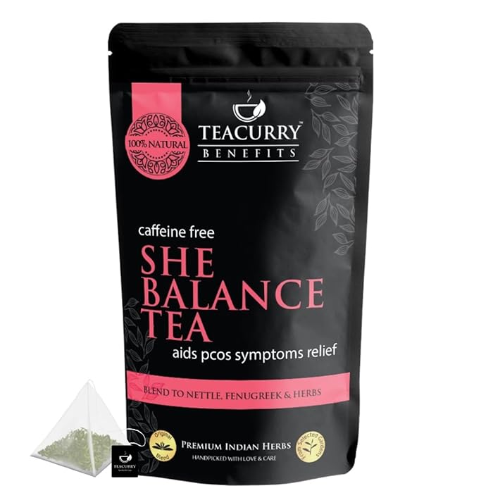 Buy TEACURRY PCOS PCOD Tea 10 Pyramid Tea Bags PCOS Tea PCOS Tea