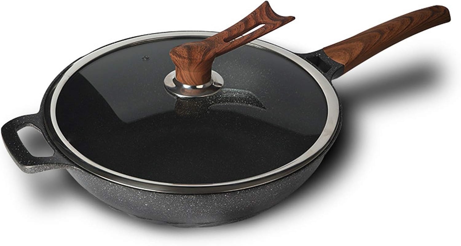 Cookware Wok Non-Stick Pan Pan-Free Cooking Pot Induction Cooker Gas Cooker Household Pan Ceramic Kiithen Cookware Cooking Pot,