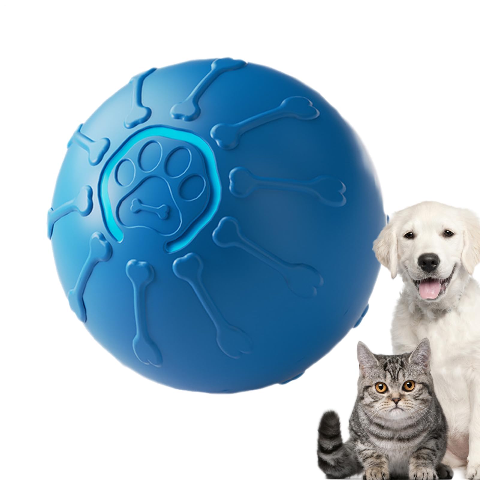 Juguetes para Gatos， Juguete automático Inteligente Interactivo for Gatos en Movimiento - Accesorio for Mascotas for Ejercicios de simulación Caza(Blue)