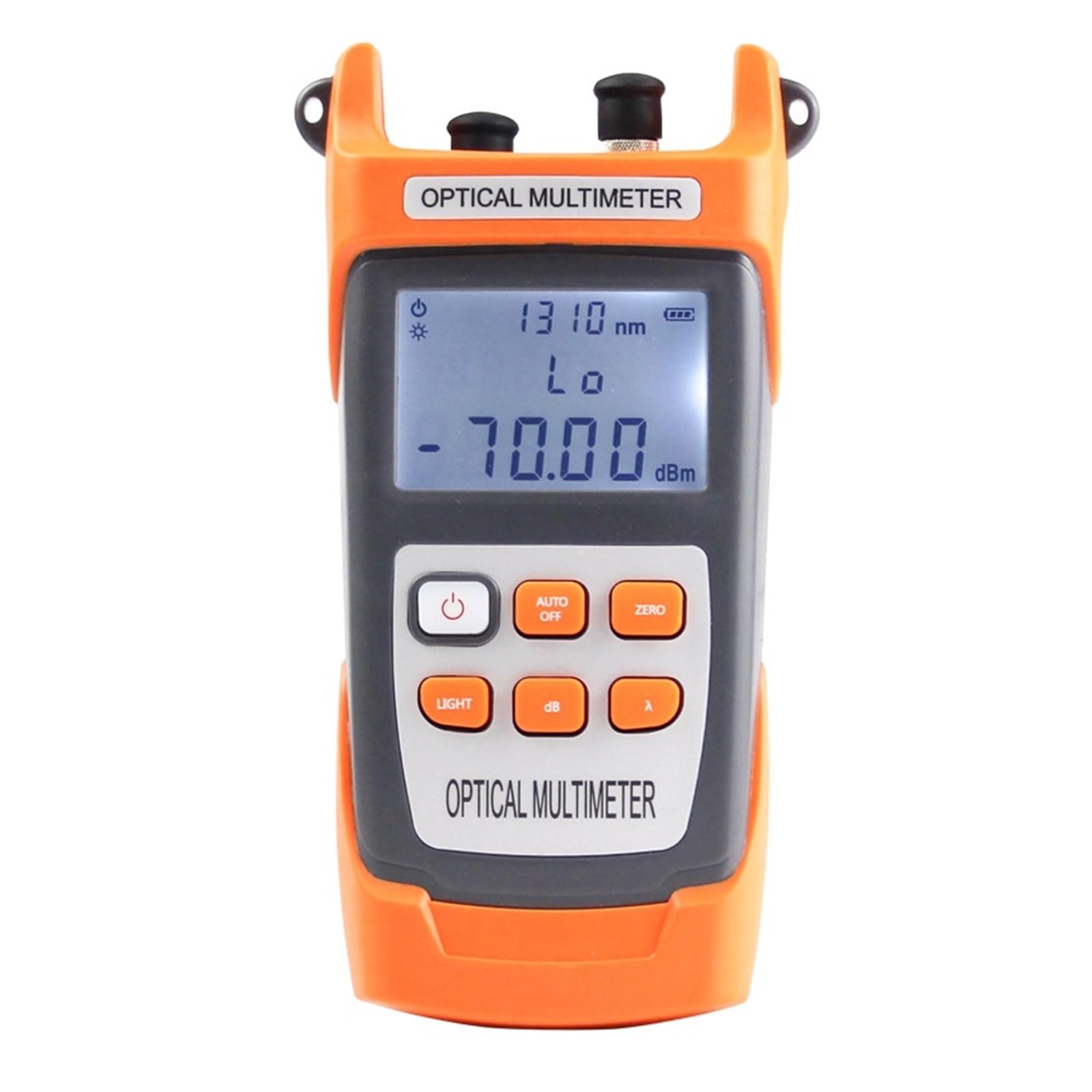 Tester kabli sieciowych, Ręczny -70 ~ + 10dBm Światłowodowy Miernik Mocy 5/10MW VFL Lokalizator Uszkodzeń Wizualnych Miernik Mocy Multimetr,DIY Tools(Orange 10MW)