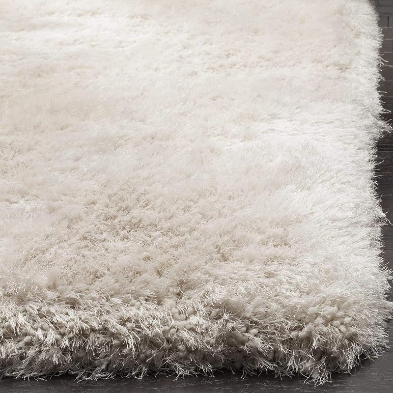 Image of Shaggy Rugs 4X6 FEET Soft and Cozy Carpet for Living Room & Hall, Bedroom, and Kids Room Non-Slip, High Pile, Machine Washable, Perfect for Any Room (IvoryA)