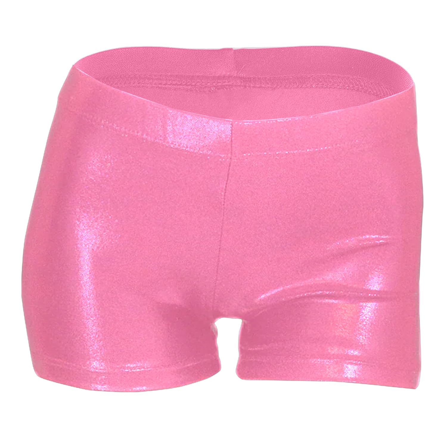 LUOUSE Girls Gymnastics Shorts, Little Kids Sparkle Tumbling Dance Athletic Short