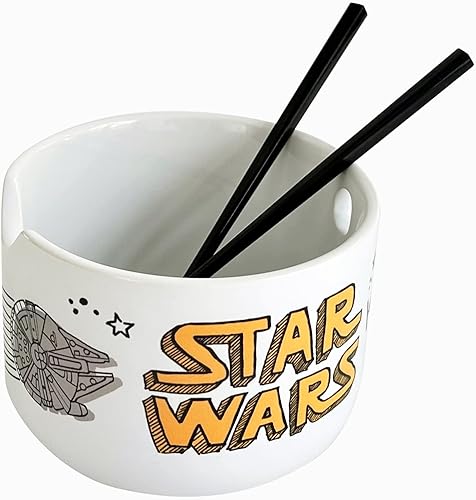 Katalyst Licencias y promociones Star Wars Ramen Bowl y palillos Space Chase Millenium Falcon Tie Fighter X-Wing