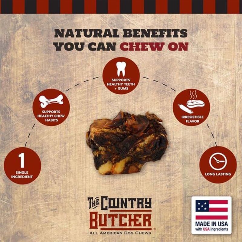 Crown Knuckles - Meaty Beef Dog Bones, Natural Long-Lasting Chews for Medium & Large Dogs, Aggressive Chewers, Healthy Chew Toy, Bones for Big & Giant Breeds, 15 Count