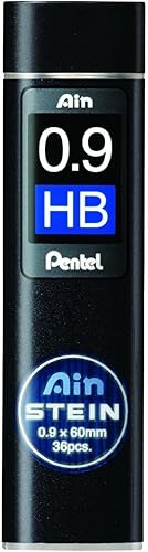 Pentel Ain Stein - Correa de lápiz mecánica 0035in HB 36 piezas C279-HB