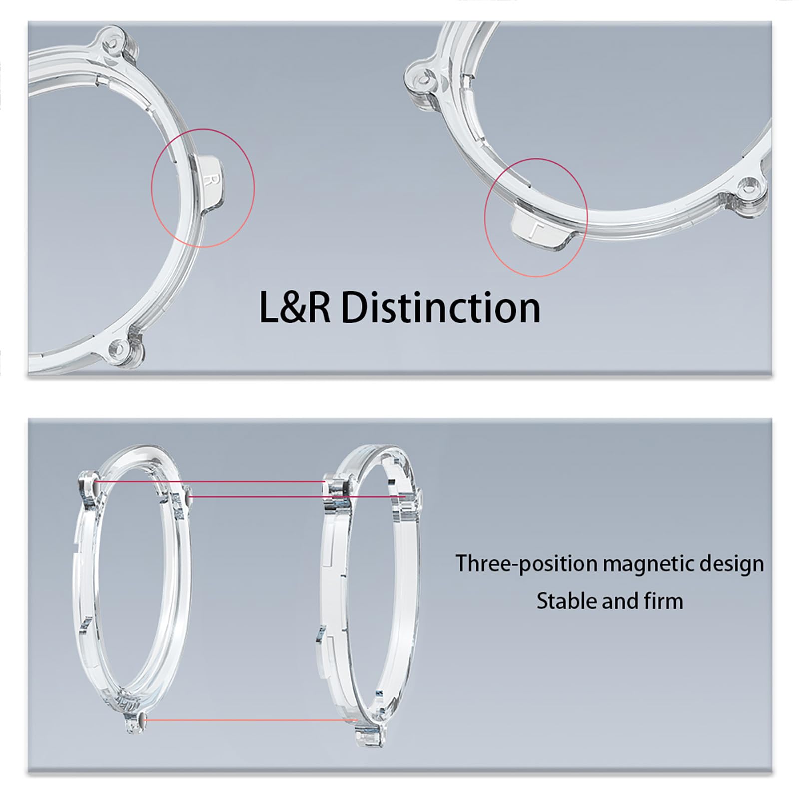 1 paio di lenti magnetiche anti-luce blu per miopia per Meta Quest 3, lenti da prescrizione per miopia per accessori VR (-3.0D)
