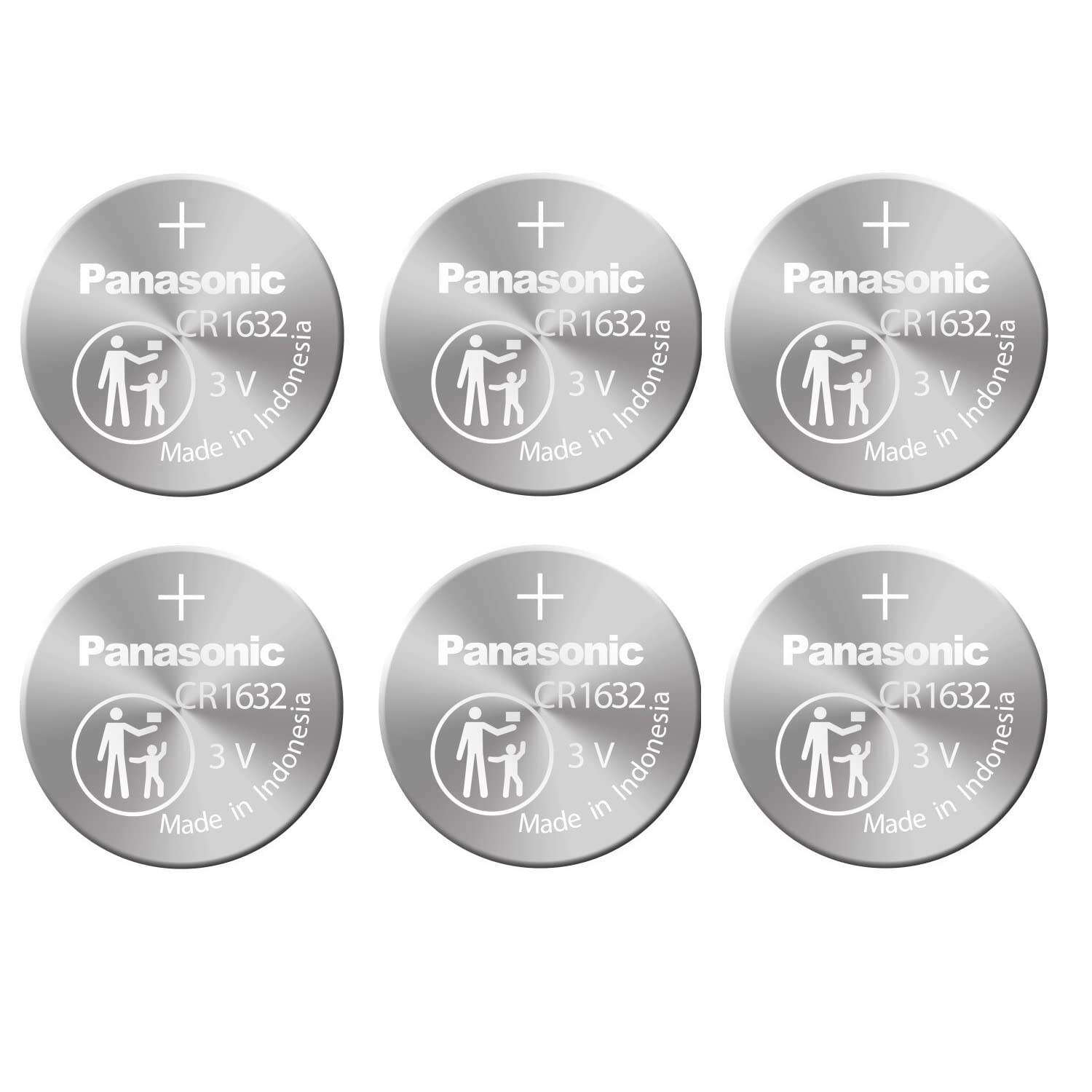 Pile CR1632 Panasonic 3V lithium pour telecommande et montre connectee