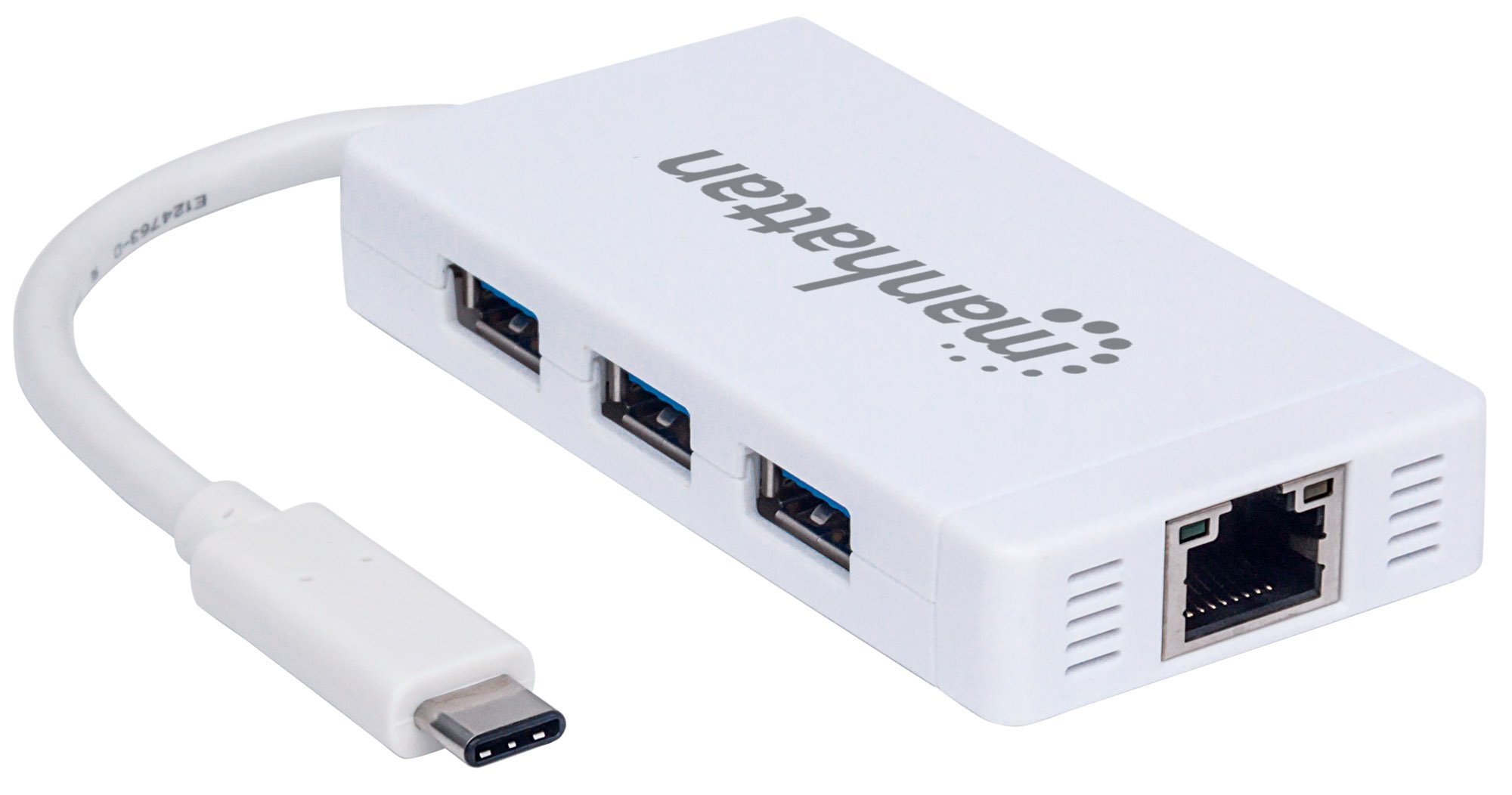 MANHATTAN USB TYP C AUF 3-PORT HUB MIT GIGABIT