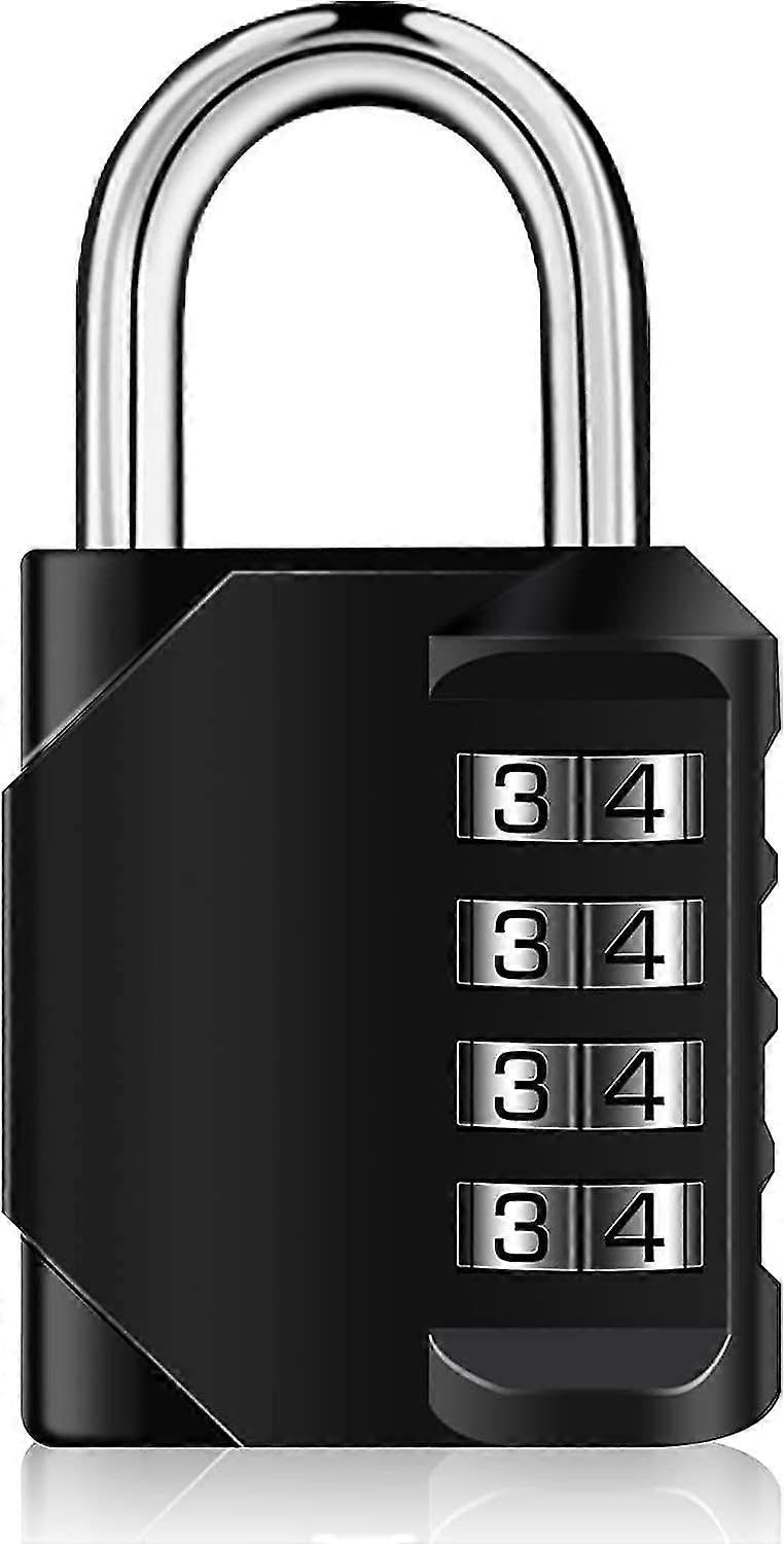 Joyhappst Image Color Digit Combination Padlock, Combination Lock Plated Steel Keyless Security Padlock For Gym, School, Outdoor And Employee Locker